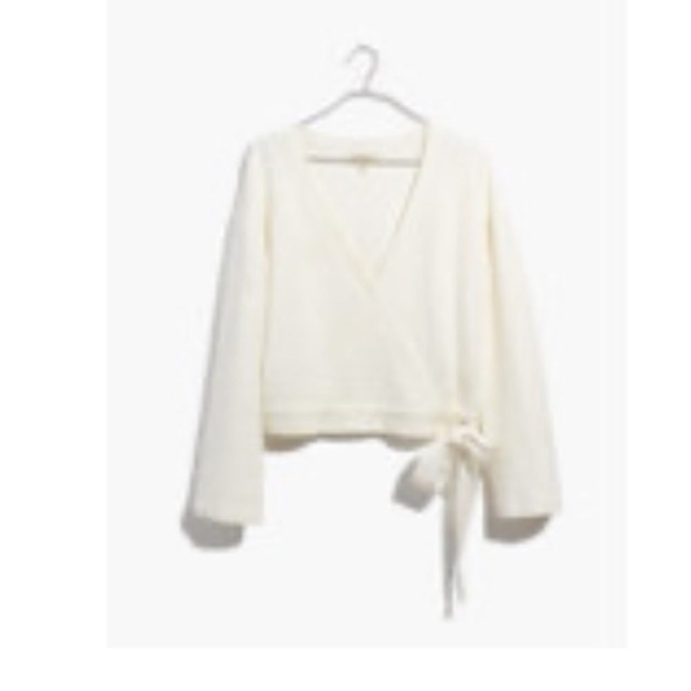 Madewell texture & thread wrap top